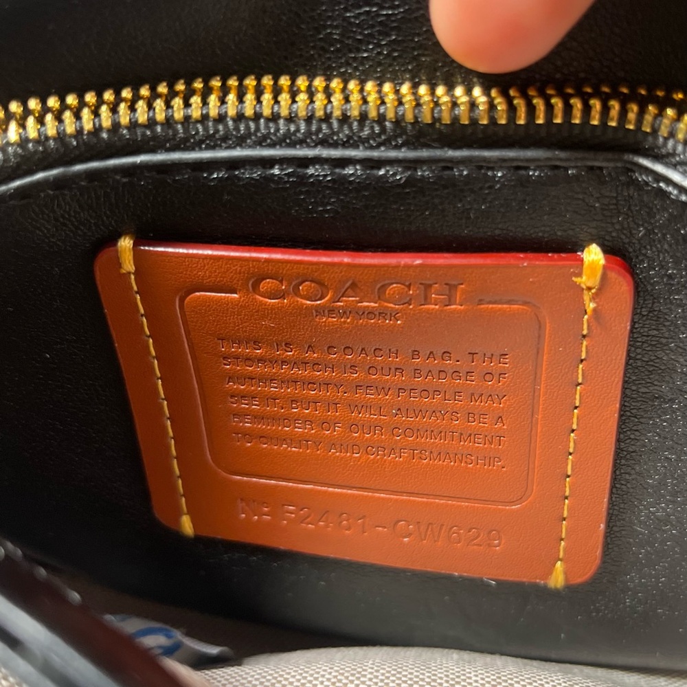 Coach Times Square Tabby Quilted Black Nappa Leather Shoulder Bag - Picture 9 of 17